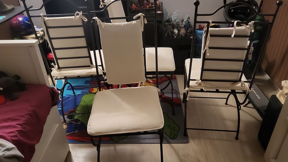 Chaise en fer forger de salon Meubles