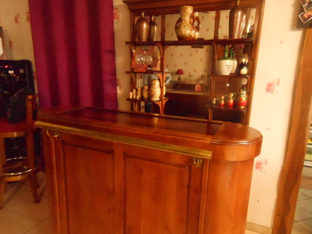 BAR NELSON MERISIER MASSIF PATINE ANTIQUAIRE ET ARRIERE BAR Meubles