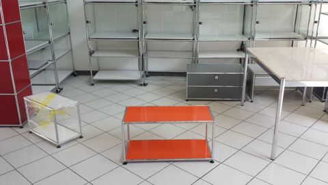 table basse usm haller orange � 2 plateaux Provins (77)
