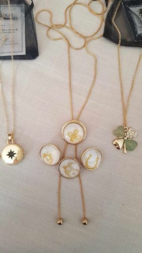   Trois magnifiques colliers neufs or fin N 1329 15 Beaune (21)