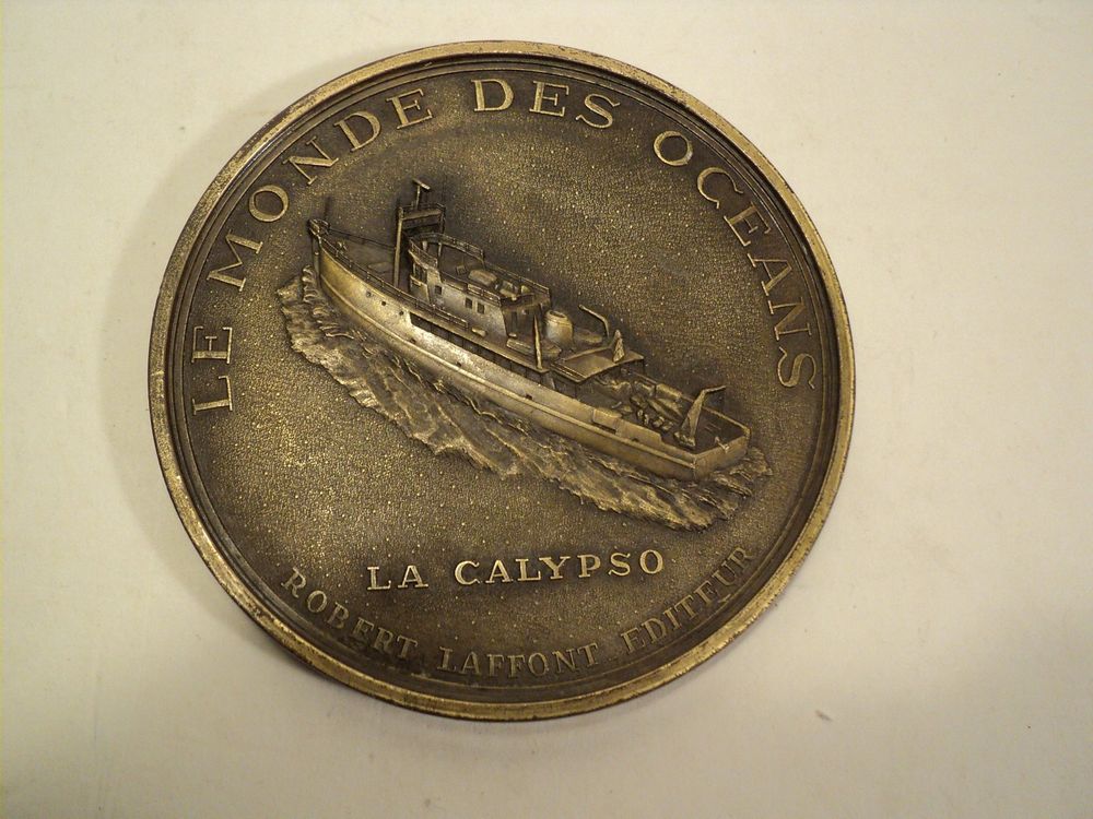 M&eacute;daille Bronze Commandant Cousteau - La CALYPSO 