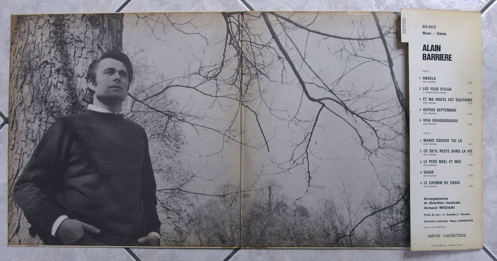 ALAIN BARRIERE - 33t BARCLAY VEDETTES 80403 -ANGELA-BIEM 69 CD et vinyles