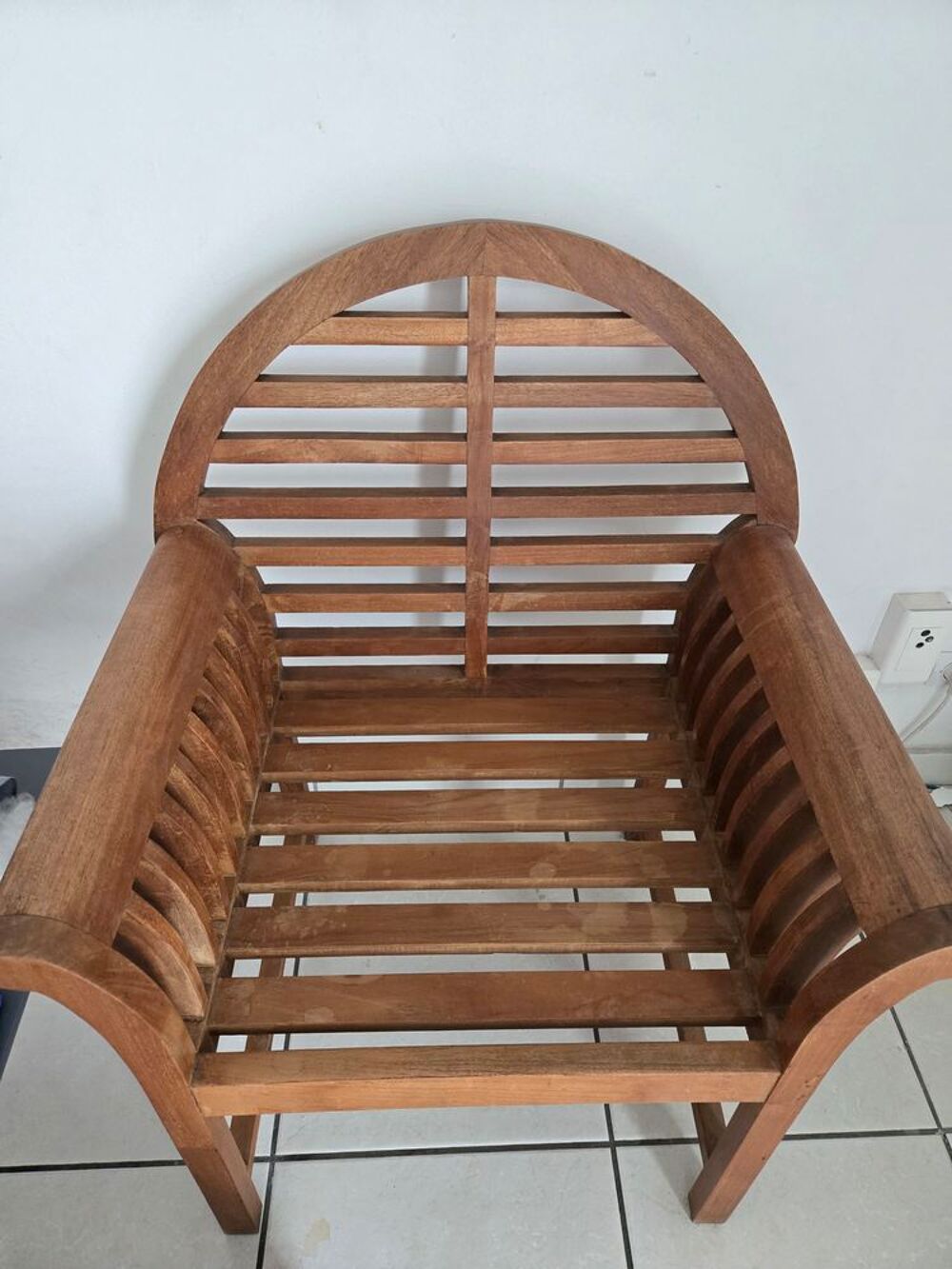 Canap&eacute; et fauteuil en teck Meubles