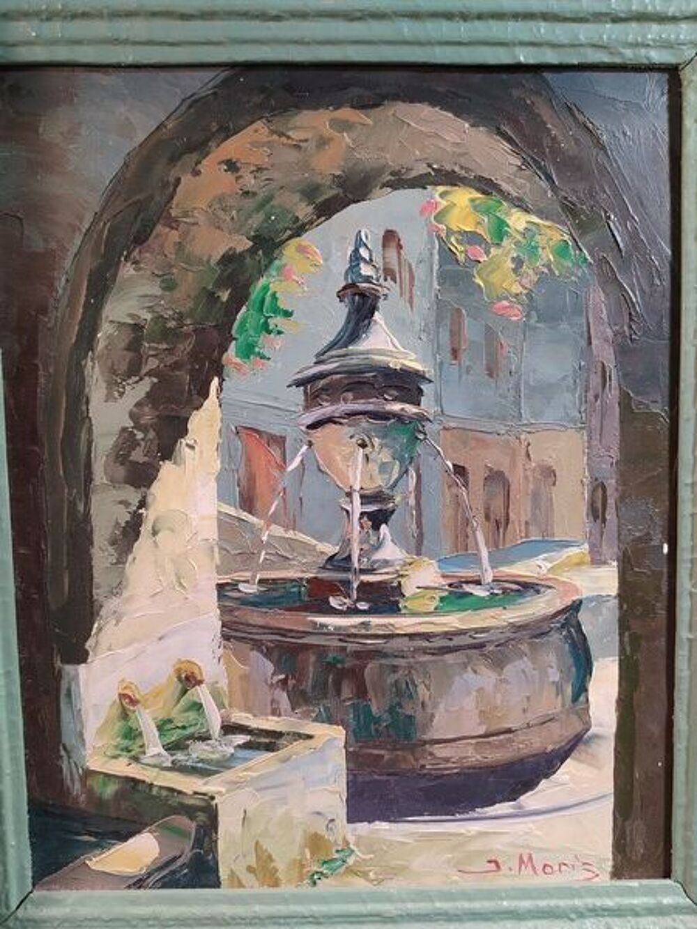 Tableau Fontaine du Village Saint Paul de Vence 