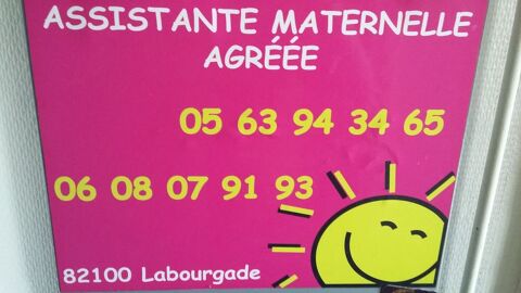 Assistante maternelle agréée à Labourgade 0 82100 Labourgade