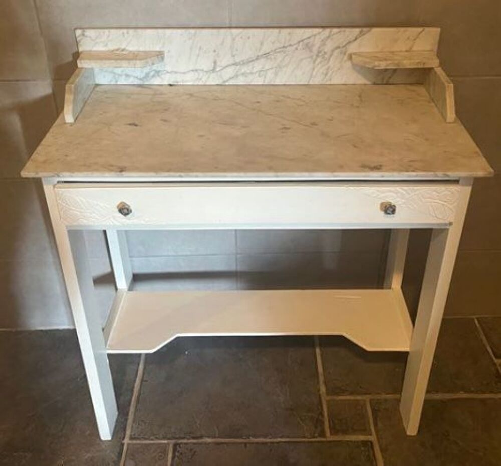 Console blanc et marbre Meubles