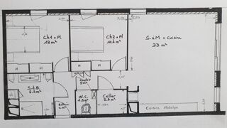  Appartement à louer 3 pièces 76 m²