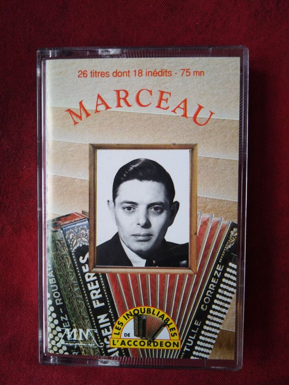 Cassette audio Marceau les inoubliables de l'accord&eacute;on Audio et hifi