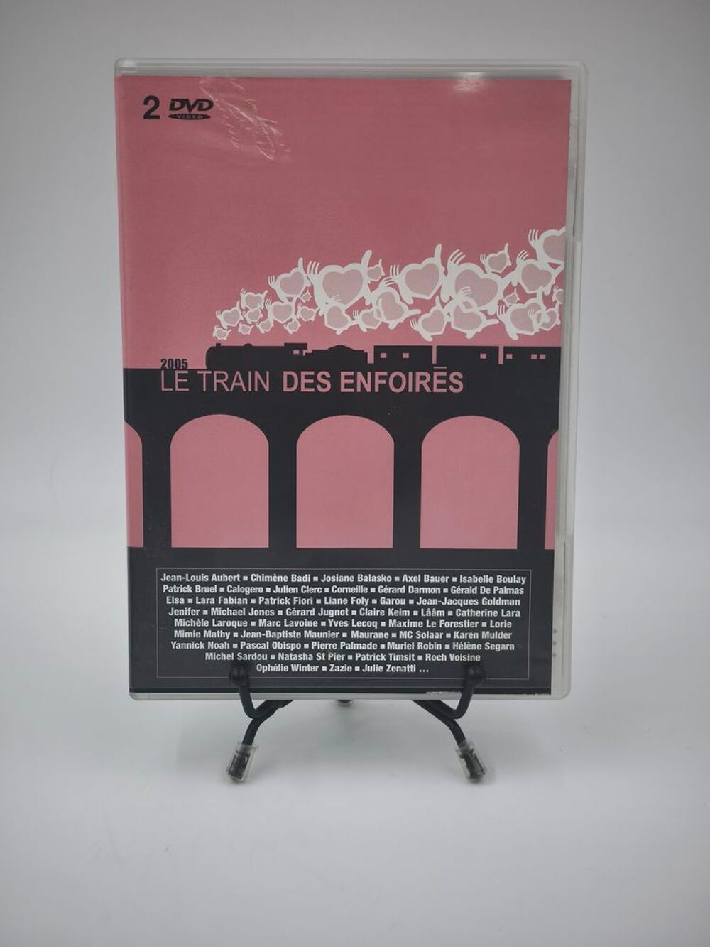 Film DVD 2005 Le Train des Enfoir&eacute;s en boite (jaquette plast DVD et blu-ray
