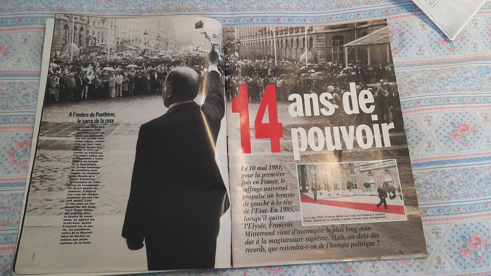 FRANCOIS MITTERRAND 5 MAGAZINES d'EPOQUE Livres et BD