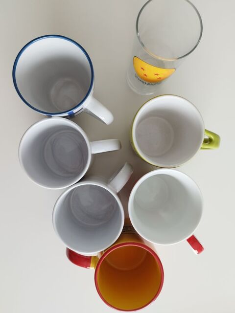Lot de 6 tasses et 1 verre dragon ball 2 Le Boulay-Morin (27)