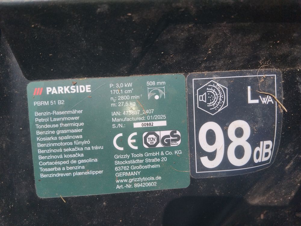 tondeuse thermique, autotract&eacute;e Parkside Jardin