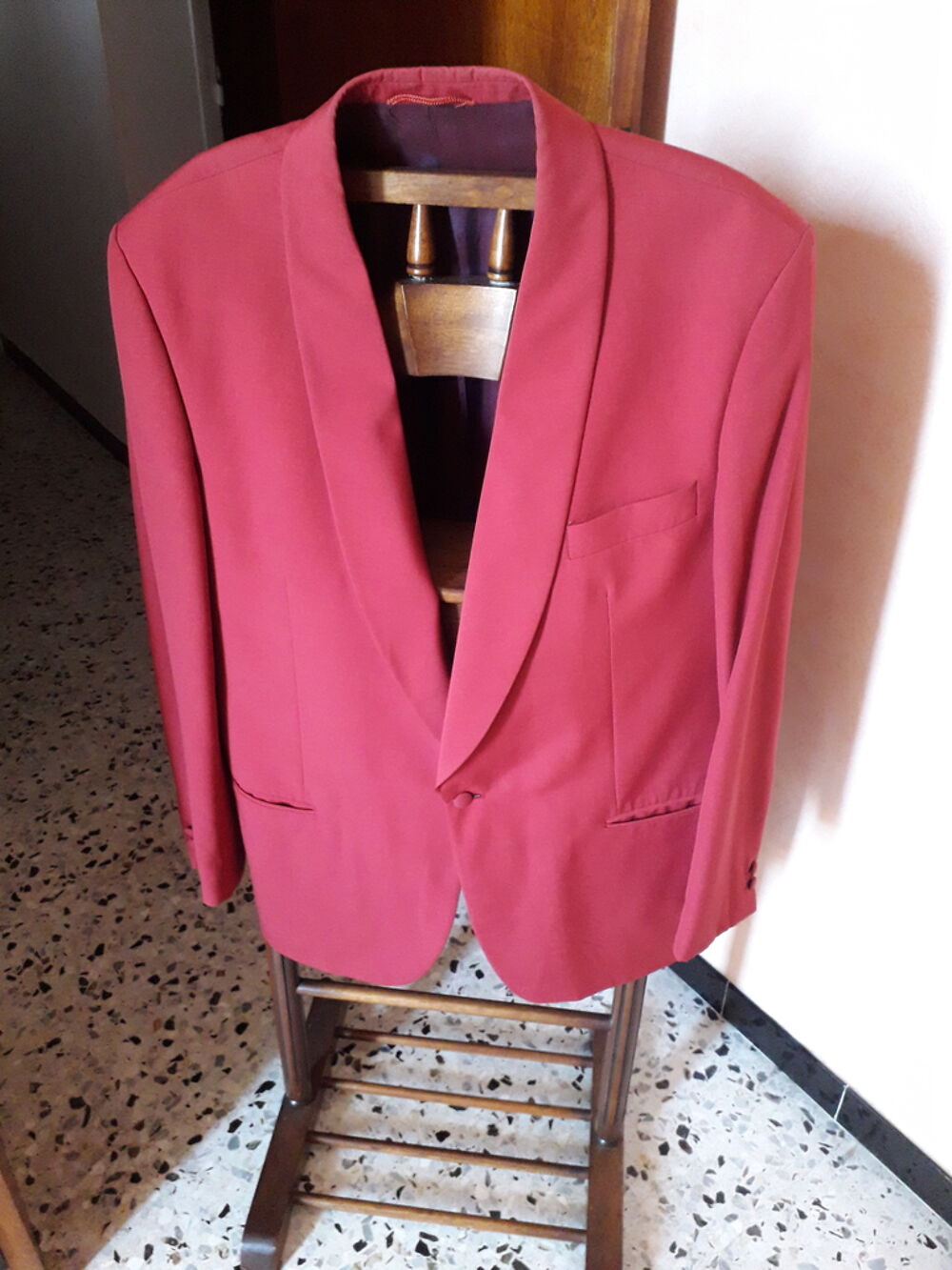 Veste de costume rouge Vêtements