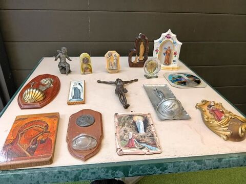 LOT OBJETS RELIGIEUX Saint-Jean-du-Cardonnay (76)