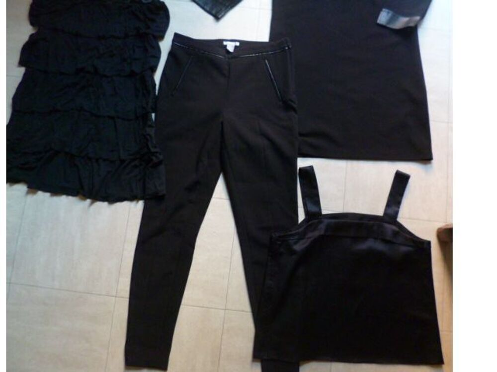 2 ROBES - pantalon - haut satin&eacute; - 36 - zoe Vêtements