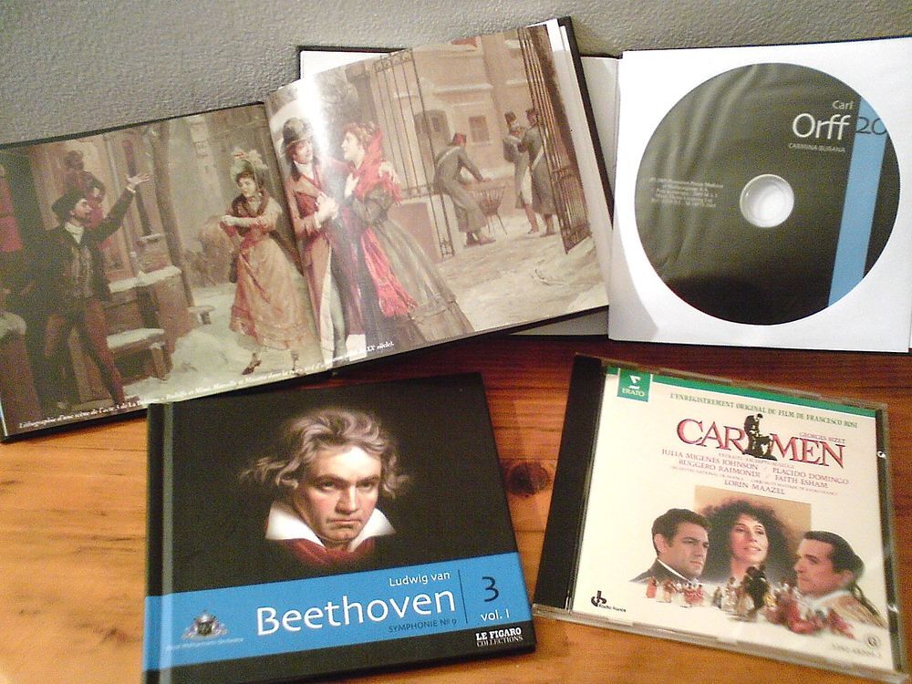 LOT 8 CD MUSIQUE CLASSIQUE Van Karajan Beethoven CD et vinyles