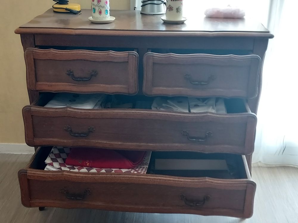commode marron 4 tiroirs 80 Meubles