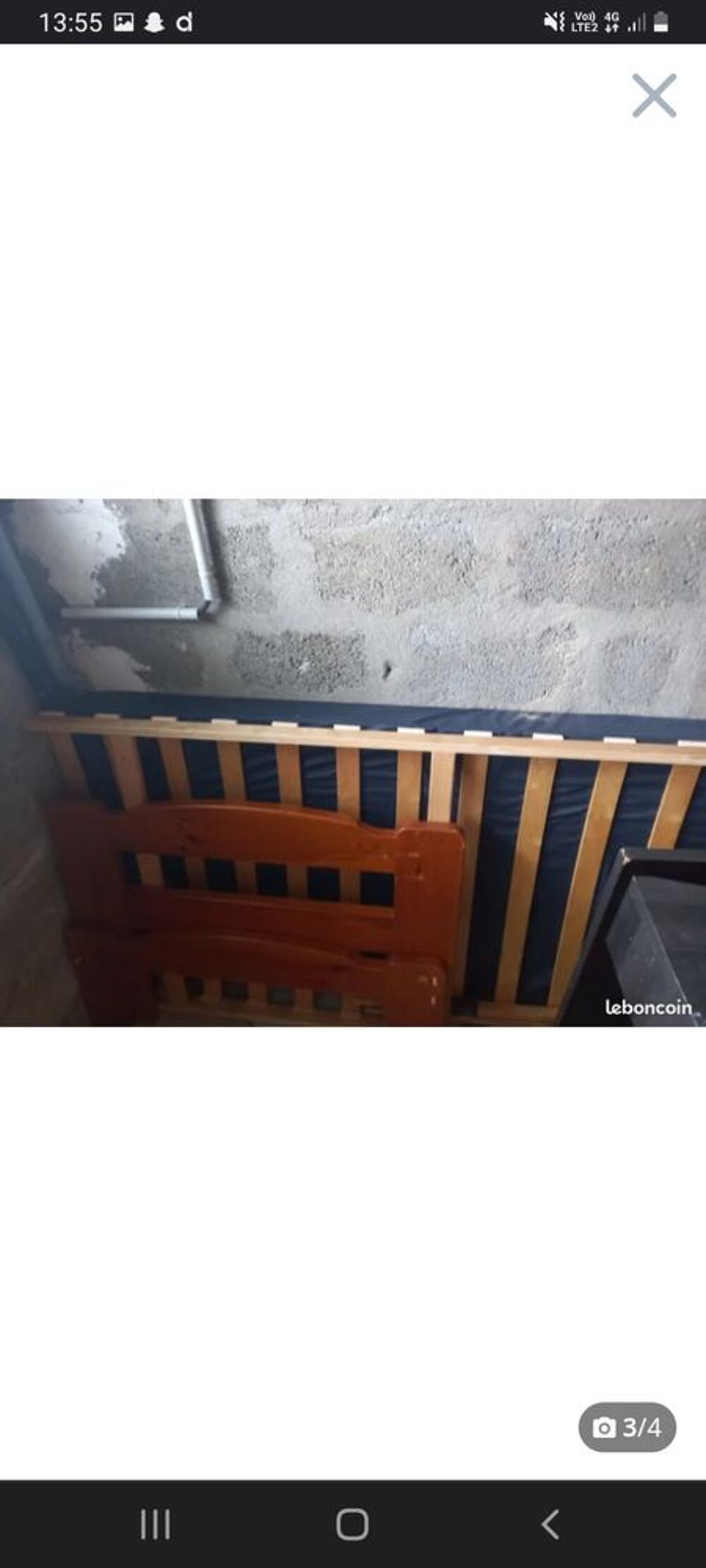 lit 1 place avec matelas Meubles