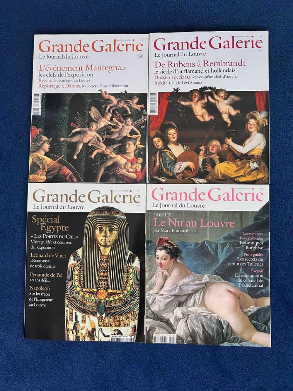 GRANDE GALERIE, LE JOURNAL DU LOUVRE premiers num&eacute;ros Livres et BD