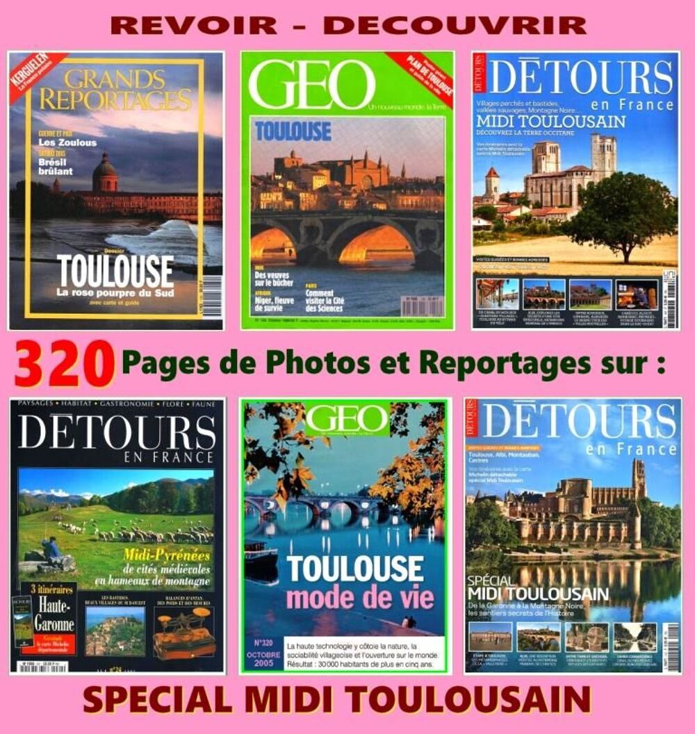 TOULOUSE - voyage - LE MIDI TOULOUSAIN Livres et BD