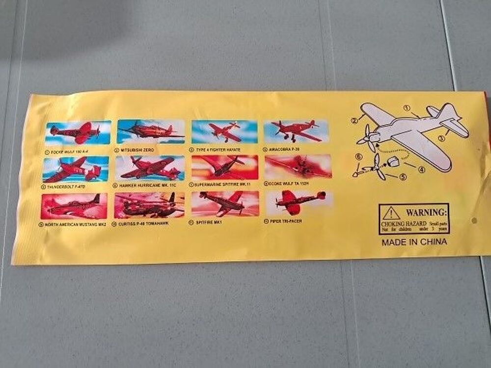 Avion Polystyrene Vintage jeu jouet collection enfant 80 90 