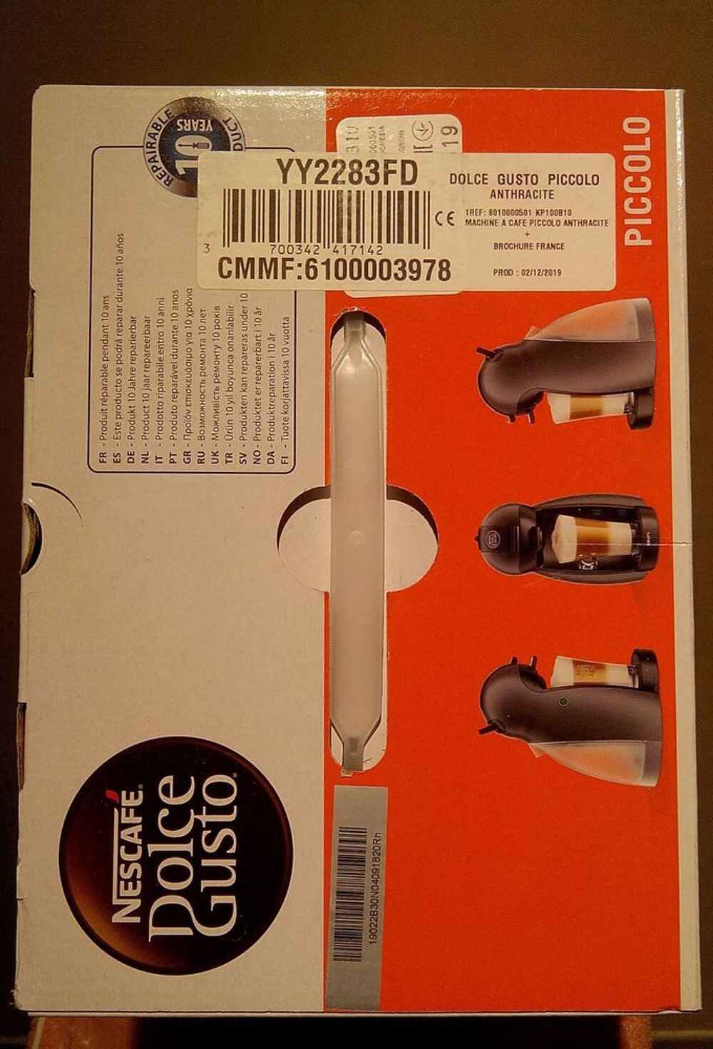 CAFETIERE NESCAFE DOLCE GUSTE DE KRUPS Electroménager