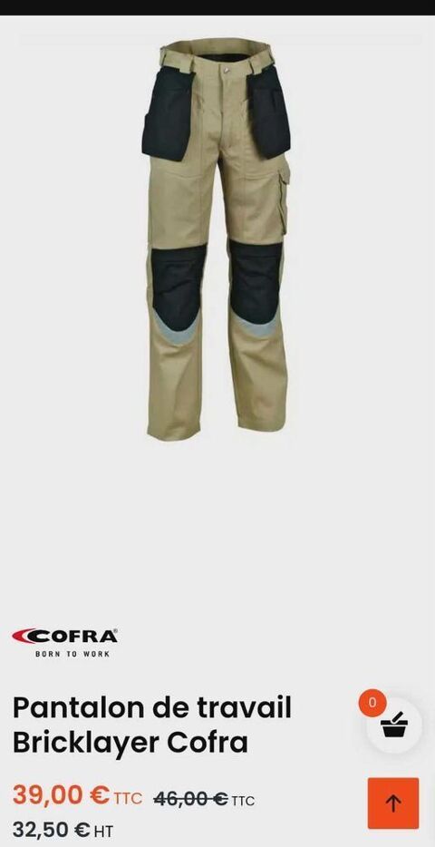 4 PANTALONS NEUFS MARQUE "COFRA" TAILLE 40 15 85670 Palluau