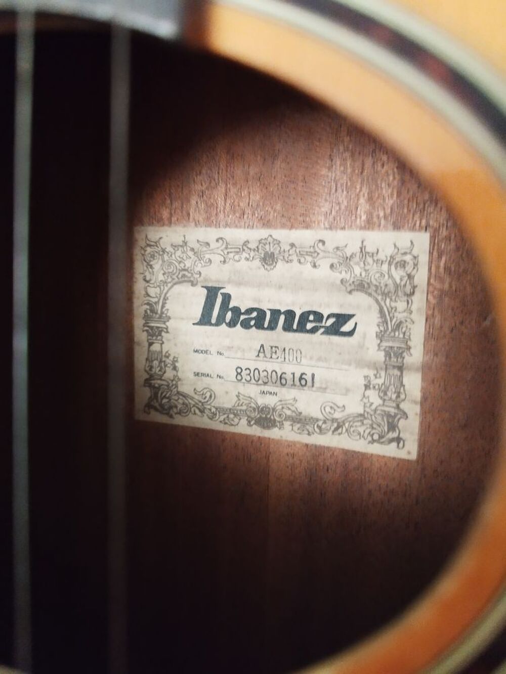 Guitare Ibanez Electro-Acoustic 1986 AE 400 Instruments de musique