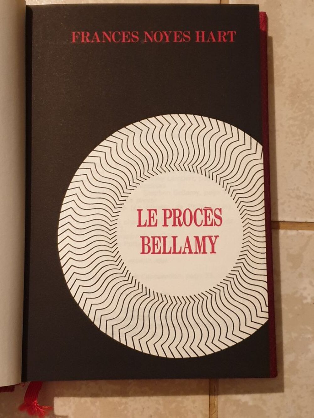 Le proc&egrave;s bellamy de Noyes Hart Frances - roman policier Livres et BD