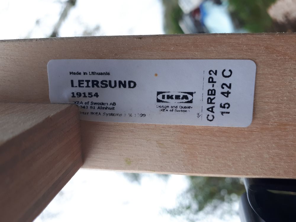 2 Sommiers &agrave; lattes LEIRSUND IKEA Meubles