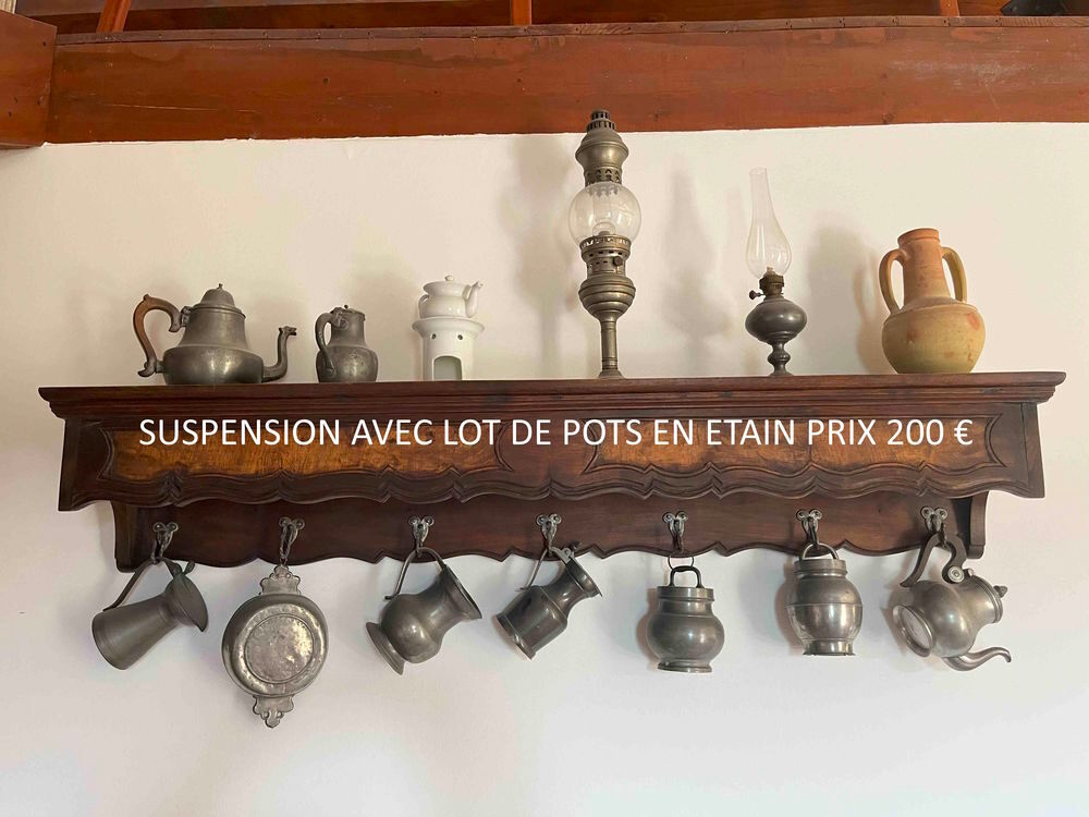 SUSPENSION AVEC LOT POTS ETAIN Meubles