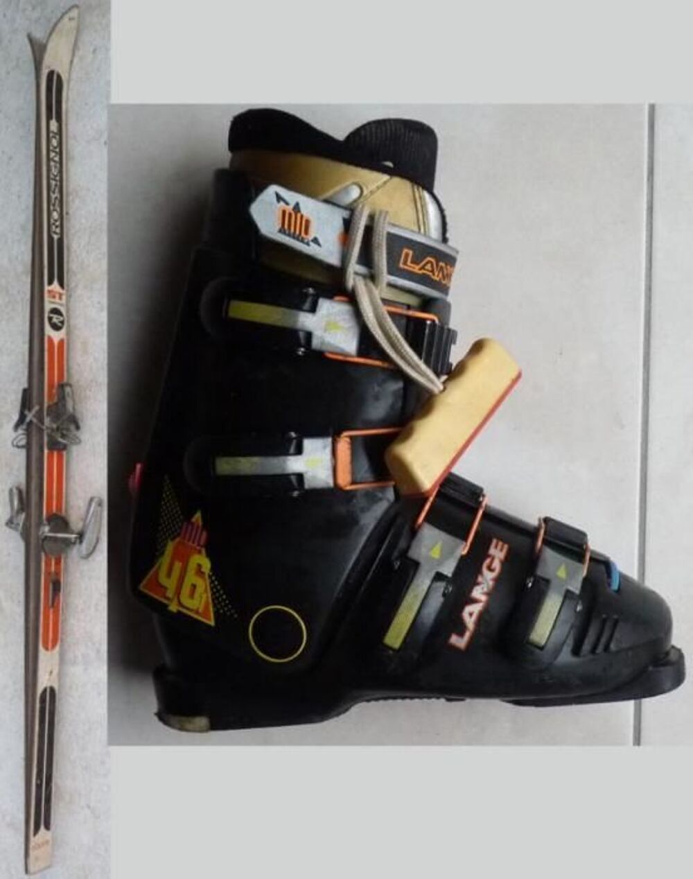 Skis Rossignol 1.87 m, Chaussures ski Mid System Lange T 41, Sports