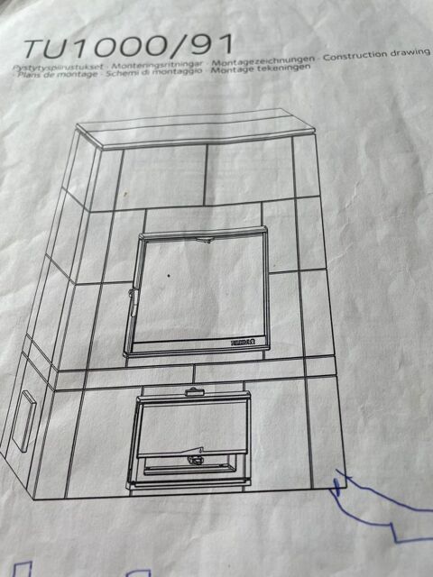 Poele de masse TULIKIVI  bois en pierre ollaire 5000 Cessey (25)