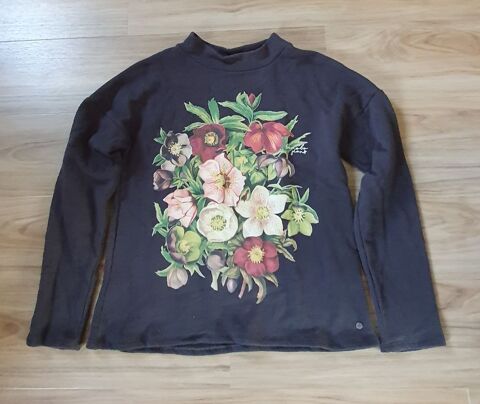 Sweat noir fleuri Bonobo 2 Betton (35)