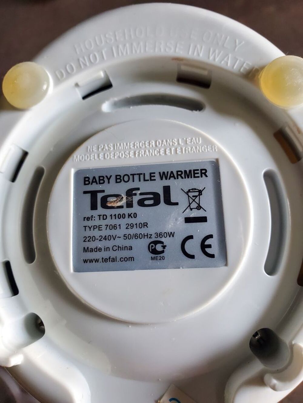 Chauffe biberon Tefal Puériculture