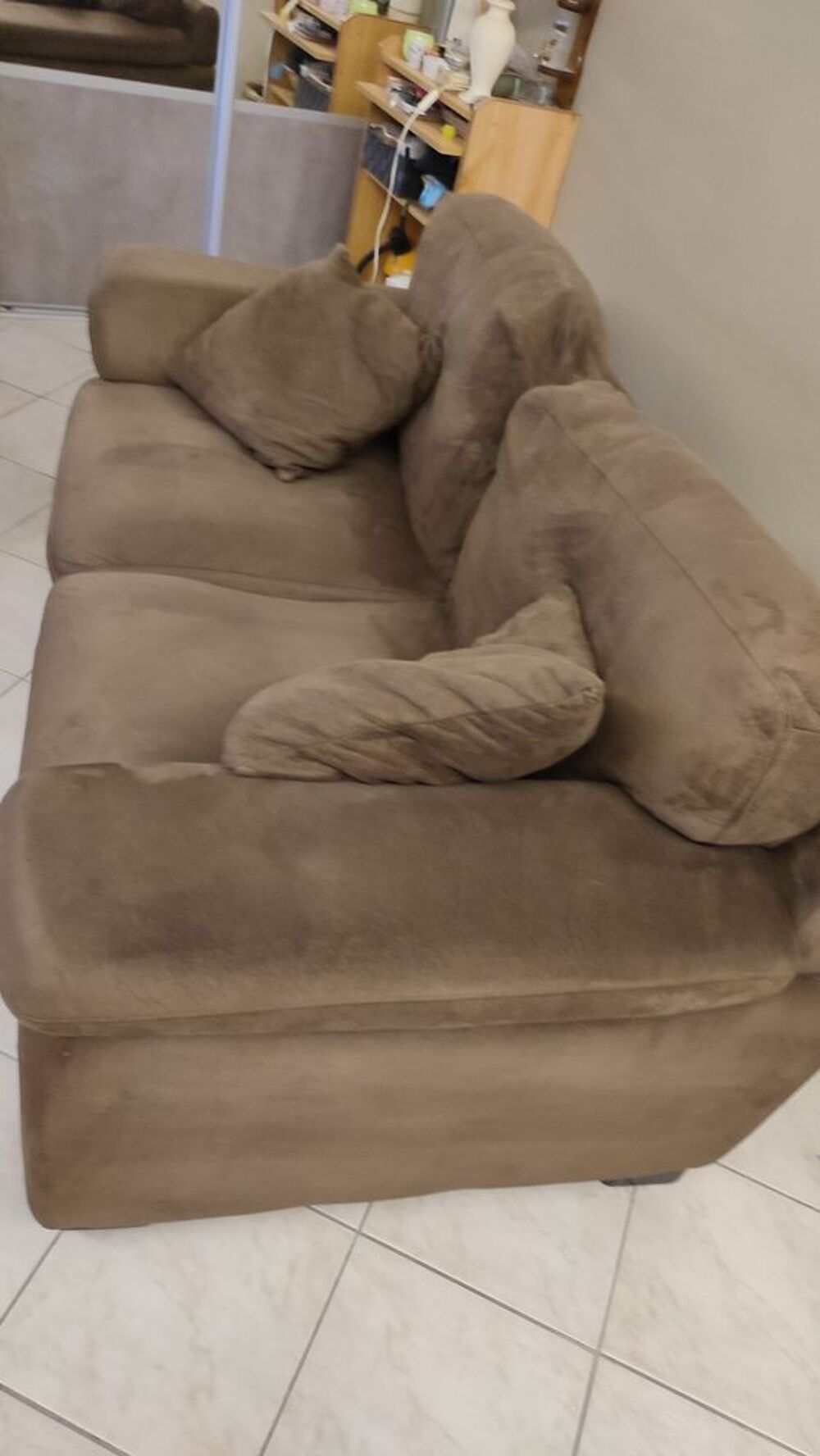 CANAPE FIXE 2 places MICROFIBRE Meubles