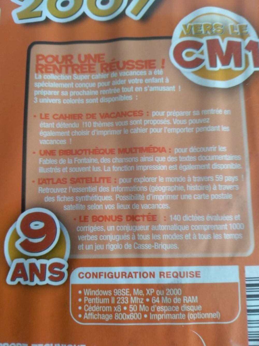 CD rom cahier de vacances CM1 Consoles et jeux vidéos