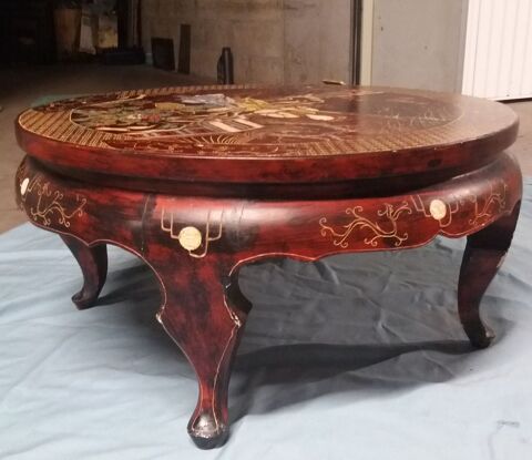 Table basse ronde chinoise ancienne 60 Yerres (91)