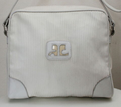 Sac blanc toile & cuir COURREGES
bandoulière 100 Issy-les-Moulineaux (92)