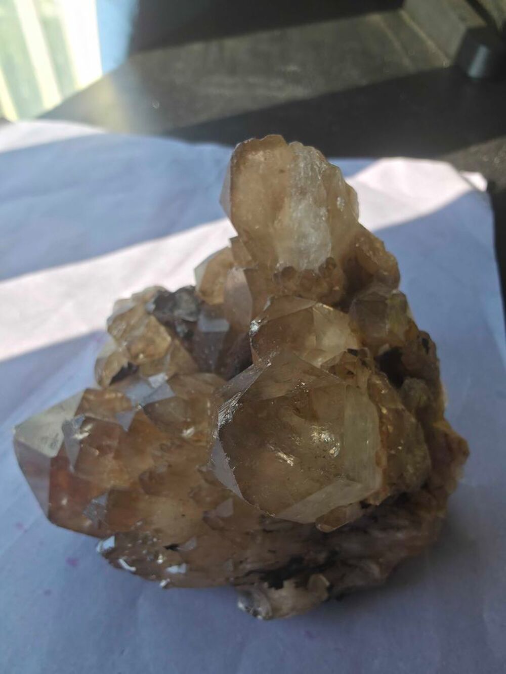 Cristal de Quartz Citrine Dor&eacute;e de Kolwezi(RDC)-8,2 cm 