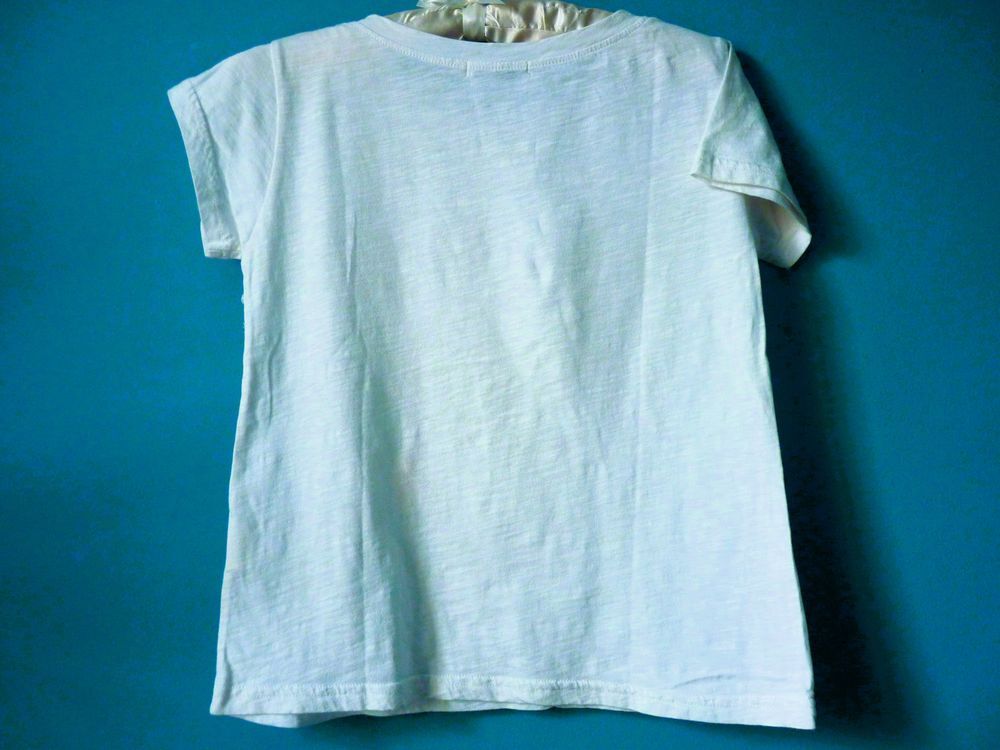 T-shirt Fille Molly Bracken 12 ans blanc plumes collection &eacute; Vêtements enfants