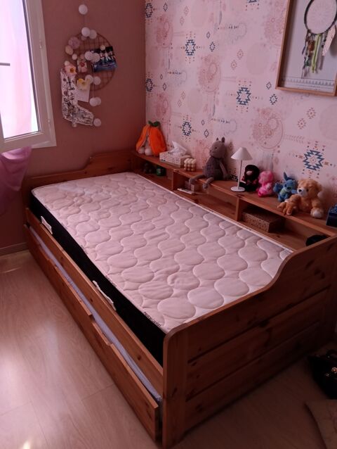 Lit enfant en bois avec tiroir sans matelas 60 Saint-Agnant (17)