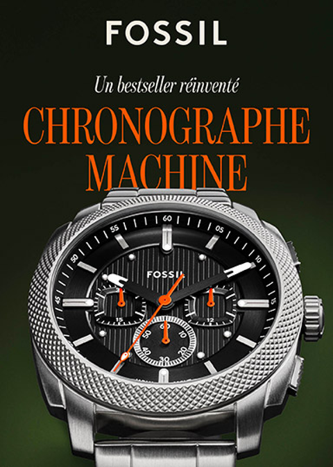 Montre Chronographe  Machine  FOSSIL, NEUVE et garantie !! 100 Tomblaine (54)