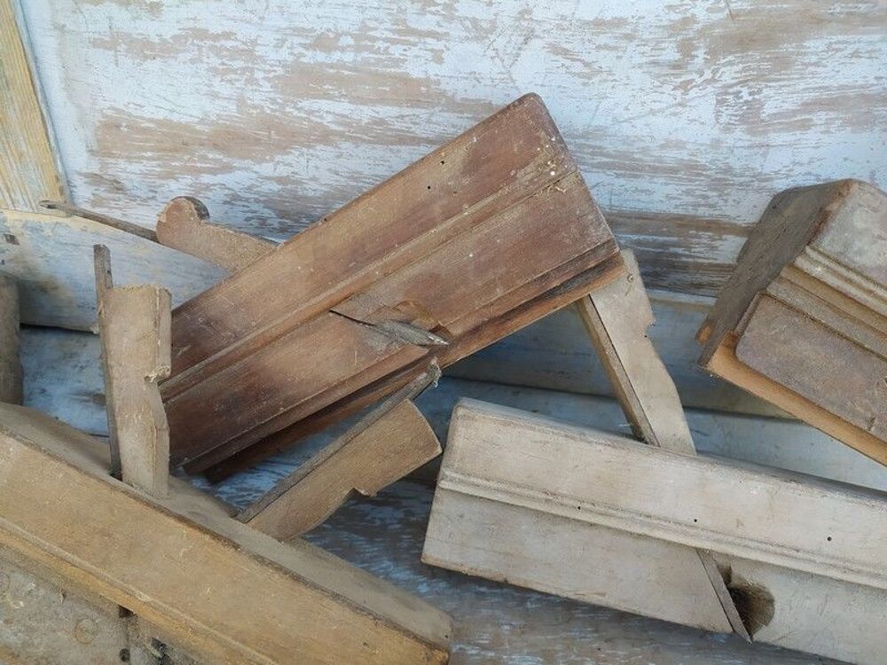 Lot Rabots Menuisier Bouvet Menuiserie Outil Ancien 