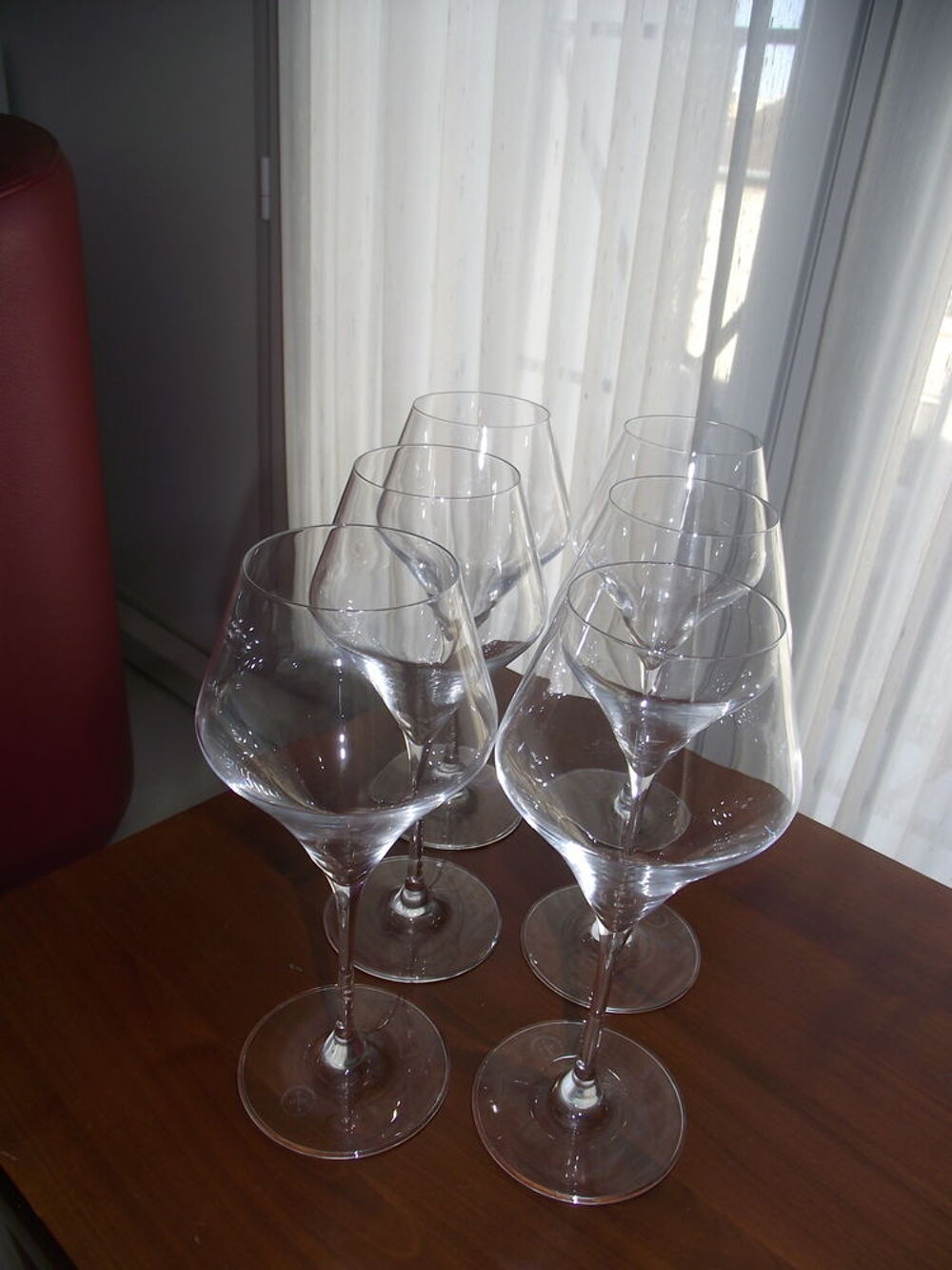  6 VERRES A VIN EN CRISTAL KLEIN DE BACCARAT ESTAMPILLES
Dcoration