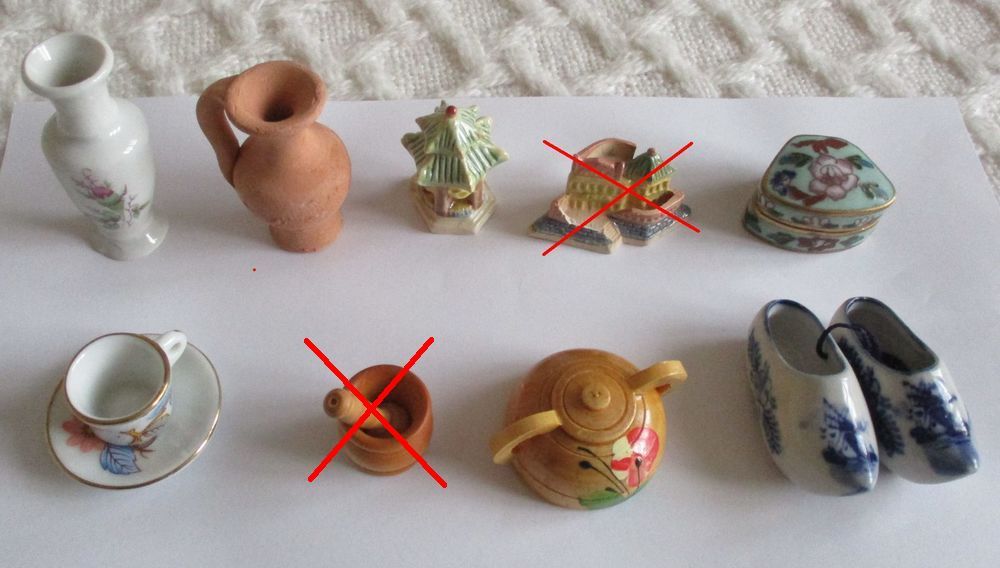 7 OBJETS DECO MINIATURES Jeux / jouets