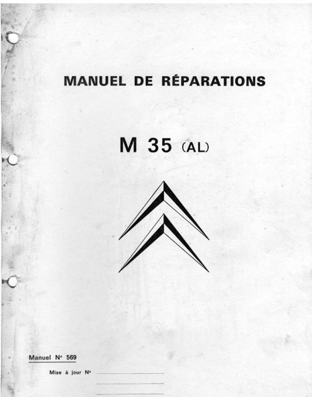 Manuel d'atelier GS Birotor et M35 Livres et BD