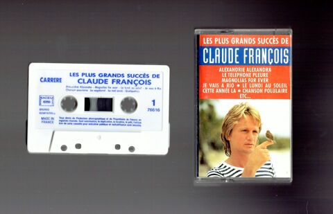 K7 Claude François : Les plus grands succès - Carrère - 1976 6 Argenteuil (95)