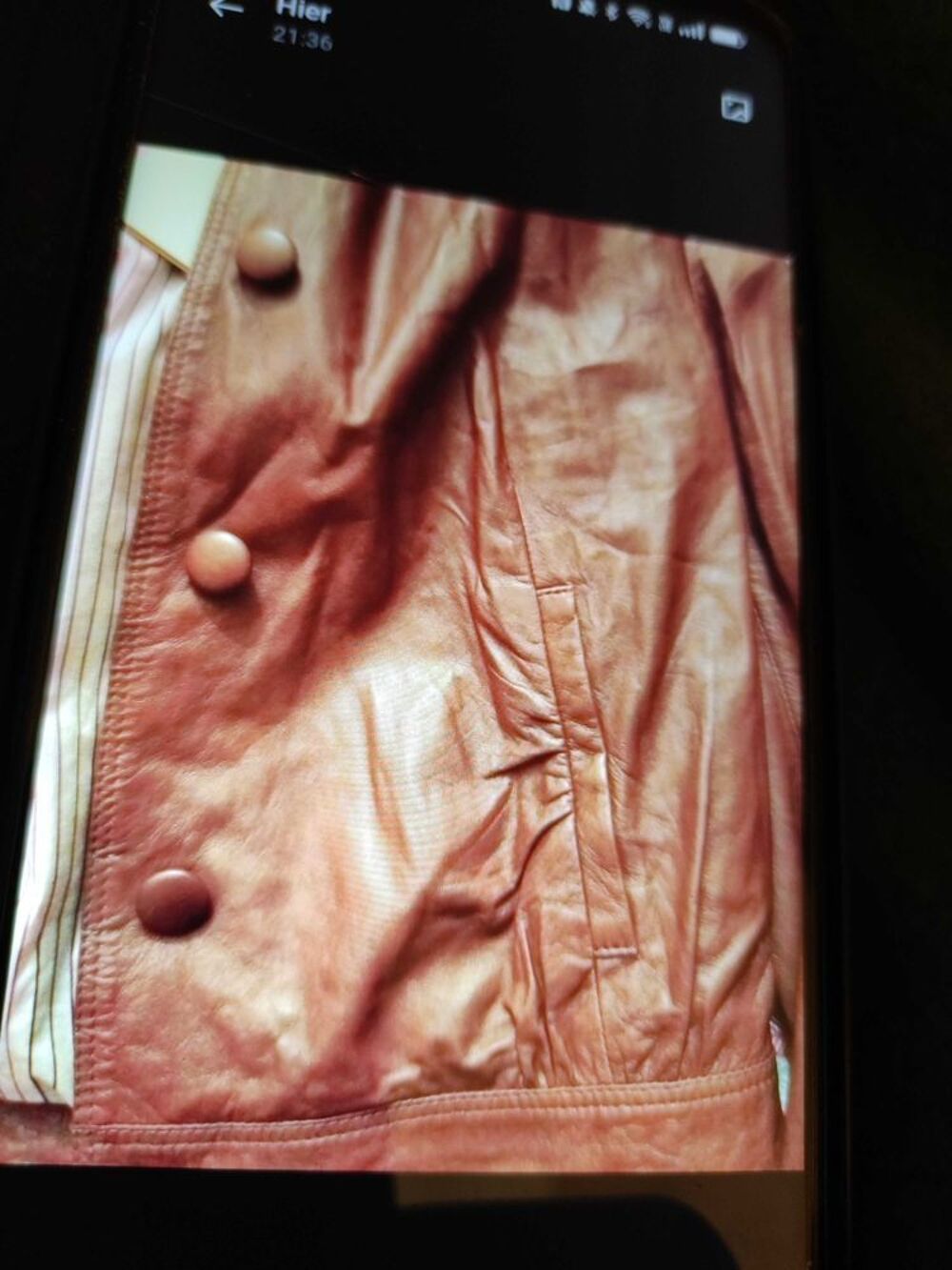 Blouson femme haut de gamme en cuir d'agneau taille 40 fa&ccedil;onnable Vêtements