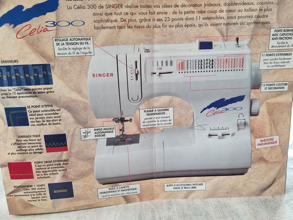 machine &agrave; coudre Singer Celia 300 Electroménager